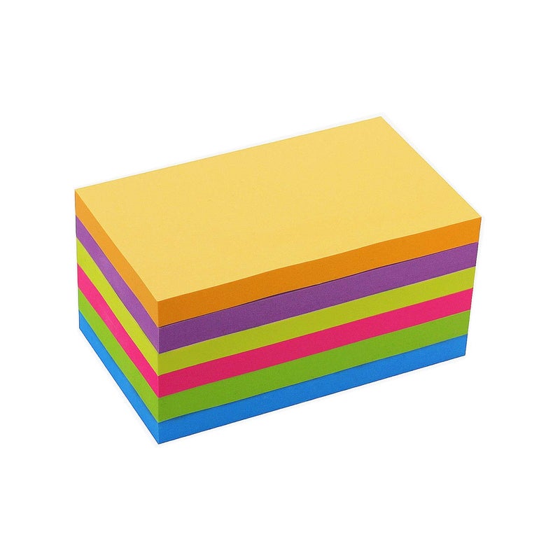 SIMONA Sticky Notes 3x5, 6 Color Bright Colorful Sticky Pad, 6 Pads/Pack, 70 Sheets/Pad, Self-Sticky Note Pads - Image 3